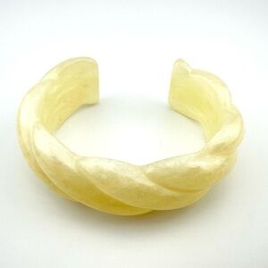 J. Crew Chunky Lucite Pearlescent Bangle Bracelet